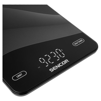 Ваги Sencor кухонні, 10кг, акумулятор 250mAh, USB-C, сенс. керув., скло, чорний (SKS7700BK) Ваги Sencor кухонні, 10кг, акумулятор 250mAh, USB-C, сенс. керув., скло, чорний (SKS7700BK)