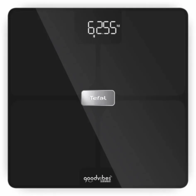 Ваги Tefal підлогові Body Fat Goodvibes Health, 180кг, 1 х Li-ion, кабель USB в комплекті, скло, чорний (BM9670S1) Ваги Tefal підлогові Body Fat Goodvibes Health, 180кг, 1 х Li-ion, кабель USB в комплекті, скло, чорний (BM9670S1)