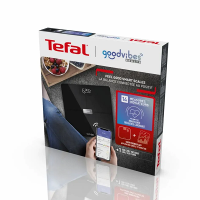 Ваги Tefal підлогові Body Fat Goodvibes Health, 180кг, 1 х Li-ion, кабель USB в комплекті, скло, чорний (BM9670S1) Ваги Tefal підлогові Body Fat Goodvibes Health, 180кг, 1 х Li-ion, кабель USB в комплекті, скло, чорний (BM9670S1)