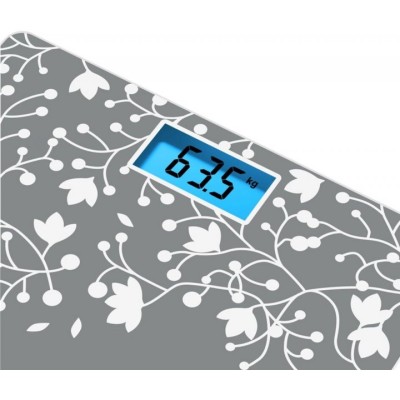 Ваги Tefal підлогові Classic Blossom, 160кг, AAAx2 немає у компл., скло, срібло (PP1537V0) Ваги Tefal підлогові Classic Blossom, 160кг, AAAx2 немає у компл., скло, срібло (PP1537V0)