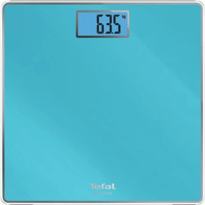 Ваги Tefal підлогові Classic, 160кг, AAAx2 в комплекті, скло, блакитний (PP1503V0) Ваги Tefal підлогові Classic, 160кг, AAAx2 в комплекті, скло, блакитний (PP1503V0)