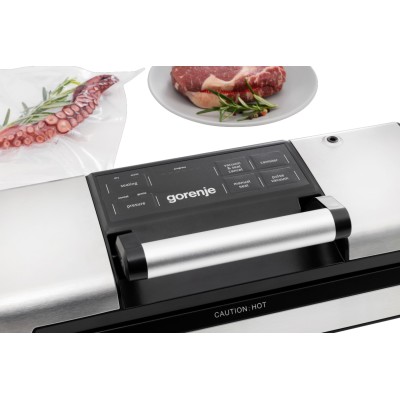 Вакууматор Gorenje для пакетів, 120Вт, 30см, електронне керування, +10 пакетів, нерж, чорний (VS120EPRO) Вакууматор Gorenje для пакетів, 120Вт, 30см, електронне керування, +10 пакетів, нерж, чорний (VS120EPRO)