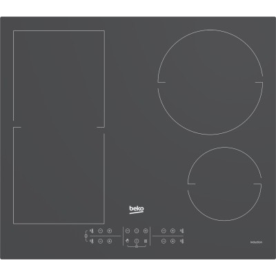 Варильна поверхня Beko індукційна, 60см, розширена зона, сріблястий (HII64200FMTZG) Варильна поверхня Beko індукційна, 60см, розширена зона, сріблястий (HII64200FMTZG)