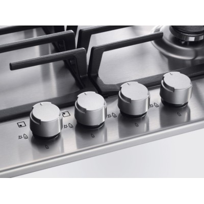 Варильна поверхня Electrolux газова, 30см, чавун, Доміно, нерж (EGG3322NVX) Варильна поверхня Electrolux газова, 30см, чавун, Доміно, нерж (EGG3322NVX)