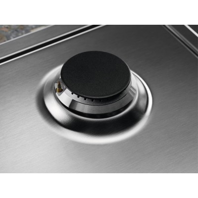 Варильна поверхня Electrolux газова, 60см, чавун, нерж (EGS6436SX)