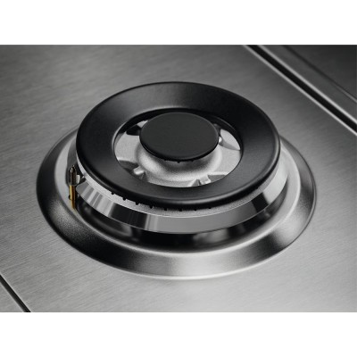 Варильна поверхня Electrolux газова, 60см, чавун, нерж (EGS6436SX)