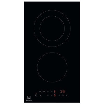 Варильна поверхня Electrolux електрична склокерамічна, 30см, Доміно, чорний (LHR3233CK) Варильна поверхня Electrolux електрична склокерамічна, 30см, Доміно, чорний (LHR3233CK)