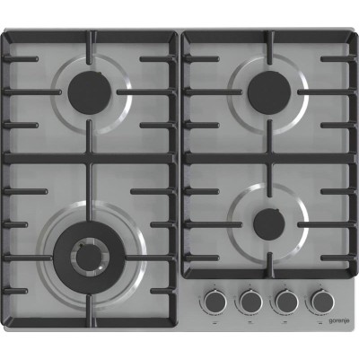 Варильна поверхня Gorenje газова, 60см, чавун, нерж (GW642ABX)