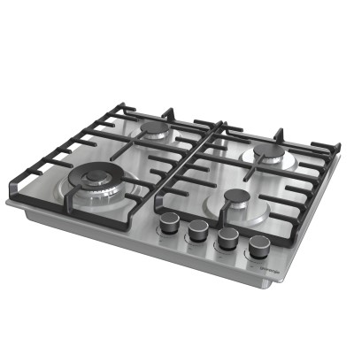 Варильна поверхня Gorenje газова, 60см, чавун, нерж (GW642ABX)