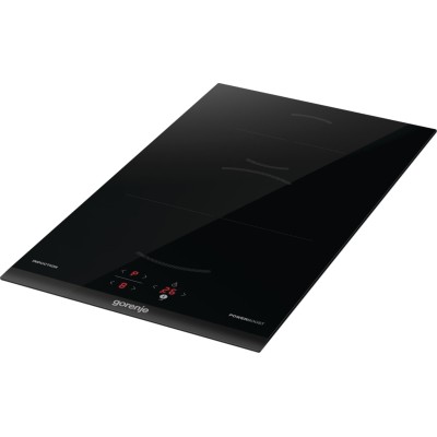 Варильна поверхня Gorenje індукційна, 30см, Доміно, PowerBoost, TouchControl, поєднання конфорок, чорний (GI3201BC)