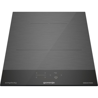 Варильна поверхня Gorenje індукційна, 30см, Доміно, PowerBoost, поєднання конфорок, чорний (GI3201SYBSC)