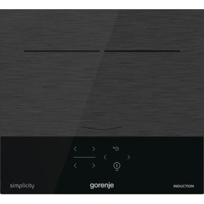 Варильна поверхня Gorenje індукційна, 30см, Доміно, PowerBoost, поєднання конфорок, чорний (GI3201SYBSC)