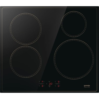 Варильна поверхня Gorenje індукційна, 60см, PowerBoost, TouchControl, StayWarm, блокування від дітей, чорний (GI6401CLBSC)