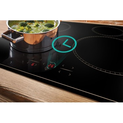 Варильна поверхня Gorenje індукційна, 60см, PowerBoost, TouchControl, StayWarm, блокування від дітей, чорний (GI6401CLBSC)
