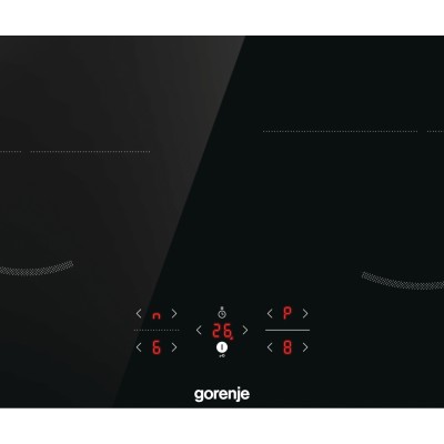 Варильна поверхня Gorenje індукційна, 60см, PowerBoost, TouchControl, поєднання конфорок, чорний (GI621FMC)