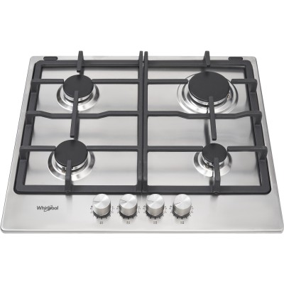 Варильна поверхня Whirlpool газова, 60см, чавун, турбо-конфорка, нерж (TKRL660IX) Варильна поверхня Whirlpool газова, 60см, чавун, турбо-конфорка, нерж (TKRL660IX)