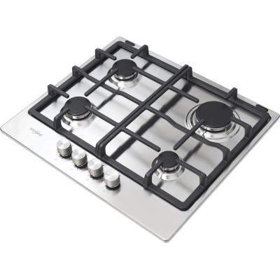 Варильна поверхня Whirlpool газова, 60см, чавун, турбо-конфорка, нерж (TKRL660IX) Варильна поверхня Whirlpool газова, 60см, чавун, турбо-конфорка, нерж (TKRL660IX)