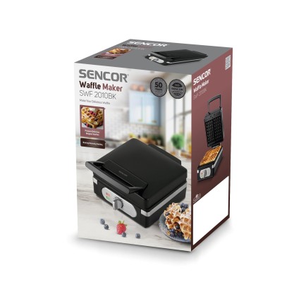 Вафельниця Sencor 1400Вт, корпус-пластик, чорний (SWF2010BK) Вафельниця Sencor 1400Вт, корпус-пластик, чорний (SWF2010BK)