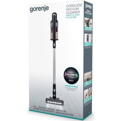 Вертик.безпровідний пилосос Gorenje SVC252FMBK Вертик.безпровідний пилосос Gorenje SVC252FMBK