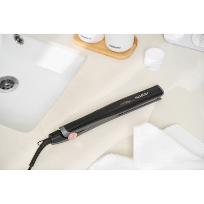 Випрямляч Ardesto Pink Touch, 32Вт, 110-200C, кераміка, сірий+рожевий (HS-R350PT) Випрямляч Ardesto Pink Touch, 32Вт, 110-200C, кераміка, сірий+рожевий (HS-R350PT)