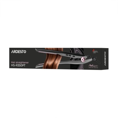 Випрямляч Ardesto Pink Touch, 32Вт, 110-200C, кераміка, сірий+рожевий (HS-R350PT) Випрямляч Ardesto Pink Touch, 32Вт, 110-200C, кераміка, сірий+рожевий (HS-R350PT)