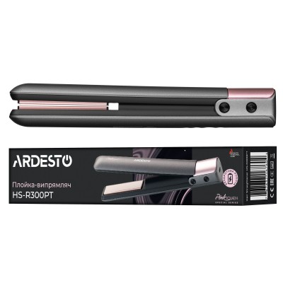 Випрямляч Ardesto Pink Touch, 50Вт, 160-200C, акумуляторний, кераміка, USB-C > USB-A, сірий+рожевий (HS-R300PT) Випрямляч Ardesto Pink Touch, 50Вт, 160-200C, акумуляторний, кераміка, USB-C > USB-A, сірий+рожевий (HS-R300PT)