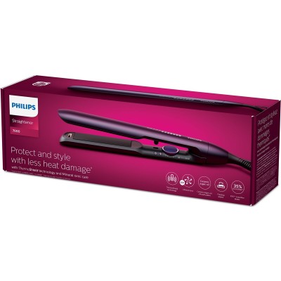 Випрямляч Philips Series 7000, 240Вт, 12-230С, кераміка, турмалін, фіолетовий металік (BHS752/00) Випрямляч Philips Series 7000, 240Вт, 12-230С, кераміка, турмалін, фіолетовий металік (BHS752/00)