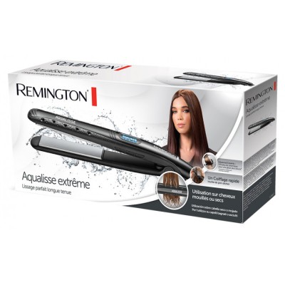 Випрямляч Remington Aqualisse Extreme, 47Вт, темп.режимів-10, 140-230С, дисплей, кераміка, чорний (S7307) Випрямляч Remington Aqualisse Extreme, 47Вт, темп.режимів-10, 140-230С, дисплей, кераміка, чорний (S7307)