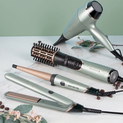 Випрямляч Remington Botanicals, >300Вт, темп.режимів-10, 150-230С, дисплей, кераміка, сіро-зелений (S5860) Випрямляч Remington Botanicals, >300Вт, темп.режимів-10, 150-230С, дисплей, кераміка, сіро-зелений (S5860)