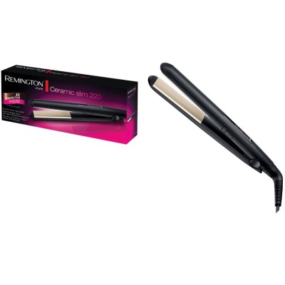 Випрямляч Remington Ceramic Slim 220, 300Вт, темп. режимів-2, 180-220С, кераміка, чорний (S1510) Випрямляч Remington Ceramic Slim 220, 300Вт, темп. режимів-2, 180-220С, кераміка, чорний (S1510)