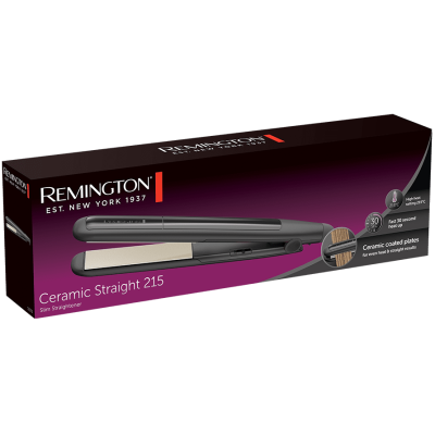 Випрямляч Remington Ceramic Straight 215, >215С, дисплей, кераміка, чорний (S1370) Випрямляч Remington Ceramic Straight 215, >215С, дисплей, кераміка, чорний (S1370)
