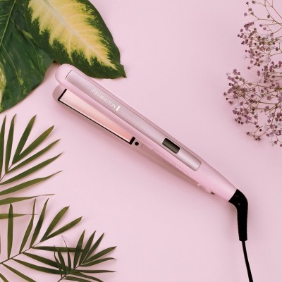 Випрямляч Remington Coconut Smooth, 47Вт, темп.режимів-9, 150-230С, дисплей, кераміка, рожевий (S5901) Випрямляч Remington Coconut Smooth, 47Вт, темп.режимів-9, 150-230С, дисплей, кераміка, рожевий (S5901)