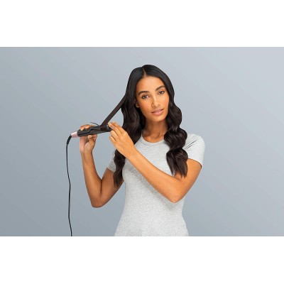 Випрямляч Remington Curl&Straight Confidence, 47Вт, темп.режимів-5, 150-230С, дисплей, кераміка, чорний (S6606) Випрямляч Remington Curl&Straight Confidence, 47Вт, темп.режимів-5, 150-230С, дисплей, кераміка, чорний (S6606)