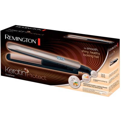 Випрямляч Remington Keratin Protect, 50Вт, темп.режимів-9, 150-230С, дисплей, кераміка, сріблястий (S8540) Випрямляч Remington Keratin Protect, 50Вт, темп.режимів-9, 150-230С, дисплей, кераміка, сріблястий (S8540)