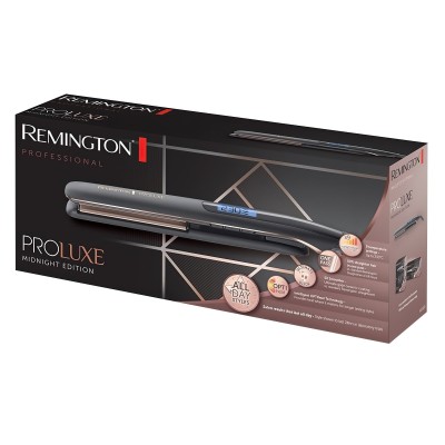 Випрямляч Remington ProLuxe Midnight Edition, 52Вт, темп.режимів-10, 150-230С, дисплей, кераміка, чорний (S9100B) Випрямляч Remington ProLuxe Midnight Edition, 52Вт, темп.режимів-10, 150-230С, дисплей, кераміка, чорний (S9100B)