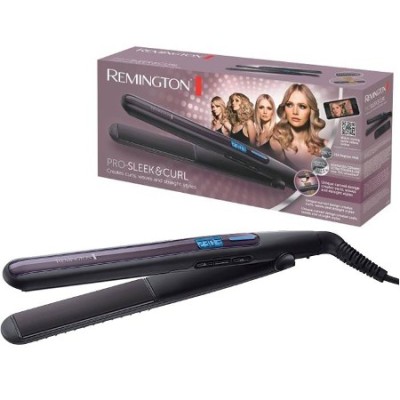 Випрямляч Remington Pro-Sleek & Curl, >300Вт, 150-230С, дисплей, кераміка, чорний (S6505)