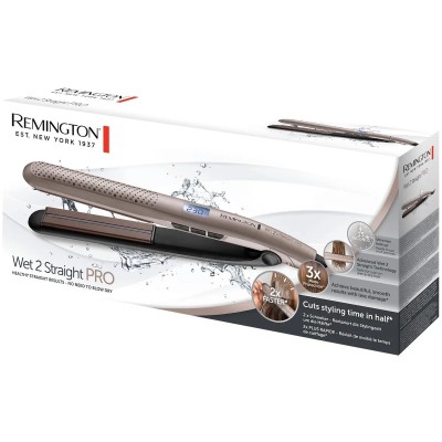 Випрямляч Remington Wet 2 Straight Pro, 52Вт, темп.режимів-10, 140-230С, кераміка, золотий (S7970) Випрямляч Remington Wet 2 Straight Pro, 52Вт, темп.режимів-10, 140-230С, кераміка, золотий (S7970)