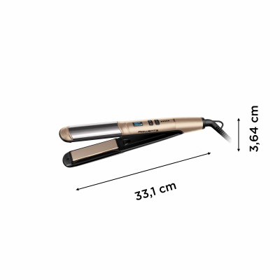 Випрямляч Rowenta Glam & Shine 2в1, темп.режимів-8, 140-210С, дисплей, кераміка, золотий (SF4641F0) Випрямляч Rowenta Glam & Shine 2в1, темп.режимів-8, 140-210С, дисплей, кераміка, золотий (SF4641F0)