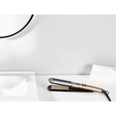 Випрямляч Rowenta Glam & Shine 2в1, темп.режимів-8, 140-210С, дисплей, кераміка, золотий (SF4641F0) Випрямляч Rowenta Glam & Shine 2в1, темп.режимів-8, 140-210С, дисплей, кераміка, золотий (SF4641F0)