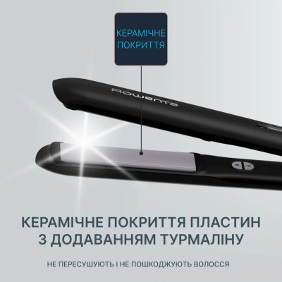 Випрямляч Rowenta Optiliss +, >240Вт, темп.режимів-10, 140-230С, кераміка, турмалін, чорний (SF3320F0) Випрямляч Rowenta Optiliss +, >240Вт, темп.режимів-10, 140-230С, кераміка, турмалін, чорний (SF3320F0)