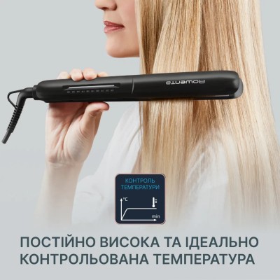 Випрямляч Rowenta Optiliss +, >240Вт, темп.режимів-10, 140-230С, кераміка, турмалін, чорний (SF3320F0) Випрямляч Rowenta Optiliss +, >240Вт, темп.режимів-10, 140-230С, кераміка, турмалін, чорний (SF3320F0)