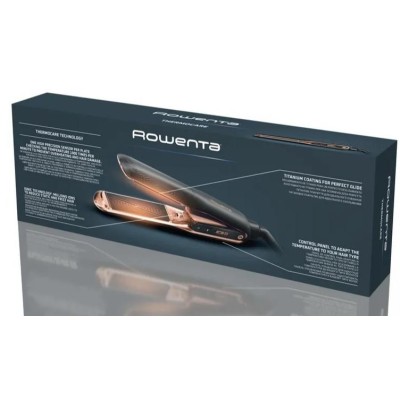 Випрямляч Rowenta Thermocare Ultimate Experience, темп.режимів-5, 150-210С, дисплей, кераміка, чорно-золотий (SF8120F0) Випрямляч Rowenta Thermocare Ultimate Experience, темп.режимів-5, 150-210С, дисплей, кераміка, чорно-золотий (SF8120F0)