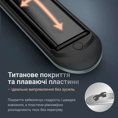 Випрямляч Rowenta Thermoglide, темп.режимів-5, 150-230С, іонізація, титан, світло-зелений (SF5120E0) Випрямляч Rowenta Thermoglide, темп.режимів-5, 150-230С, іонізація, титан, світло-зелений (SF5120E0)