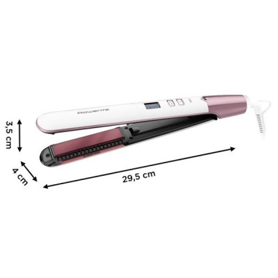 Випрямляч Rowenta Volumizer, >240Вт, темп.режимів-8, 140-210С, дисплей, іонізація, кераміка, біло-рожевий (SF4655F0) Випрямляч Rowenta Volumizer, >240Вт, темп.режимів-8, 140-210С, дисплей, іонізація, кераміка, біло-рожевий (SF4655F0)