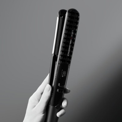 Випрямляч Rowenta x Karl Lagerfeld K/Pro Stylist Straightener, темп.режимів-8, 140-210С, дисплей, іонізація, кераміка, чорний (S Випрямляч Rowenta x Karl Lagerfeld K/Pro Stylist Straightener, темп.режимів-8, 140-210С, дисплей, іонізація, кераміка, чорний (S