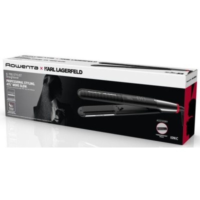 Випрямляч Rowenta x Karl Lagerfeld K/Pro Stylist Straightener, темп.режимів-8, 140-210С, дисплей, іонізація, кераміка, чорний (S Випрямляч Rowenta x Karl Lagerfeld K/Pro Stylist Straightener, темп.режимів-8, 140-210С, дисплей, іонізація, кераміка, чорний (S