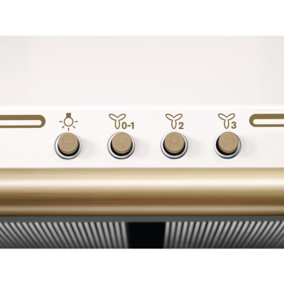 Витяжка Electrolux купольна Rococo, 60см, 420м куб год., шампань (EFC226V)