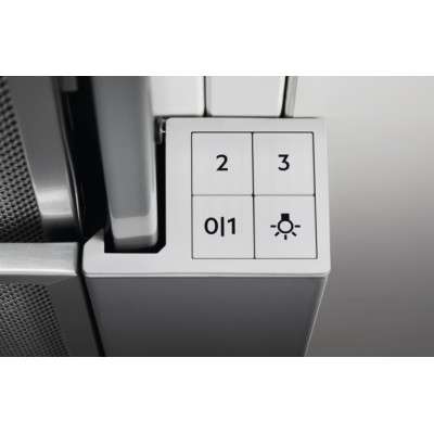 Витяжка Electrolux телескопічна, 59см, 410м.куб/год., сірий (LFP326S)