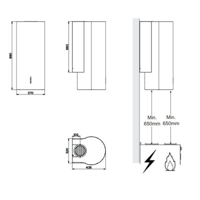 Витяжка Faber купольна, 37см, 1035м.куб/год, Eclipse Ev8 Led X A37, нерж Витяжка Faber купольна, 37см, 1035м.куб/год, Eclipse Ev8 Led X A37, нерж
