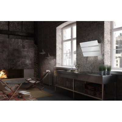 Витяжка Faber похила, 55см, 1219м.куб/год, Steelmax Ev8 Led Wh A55, білий/нерж